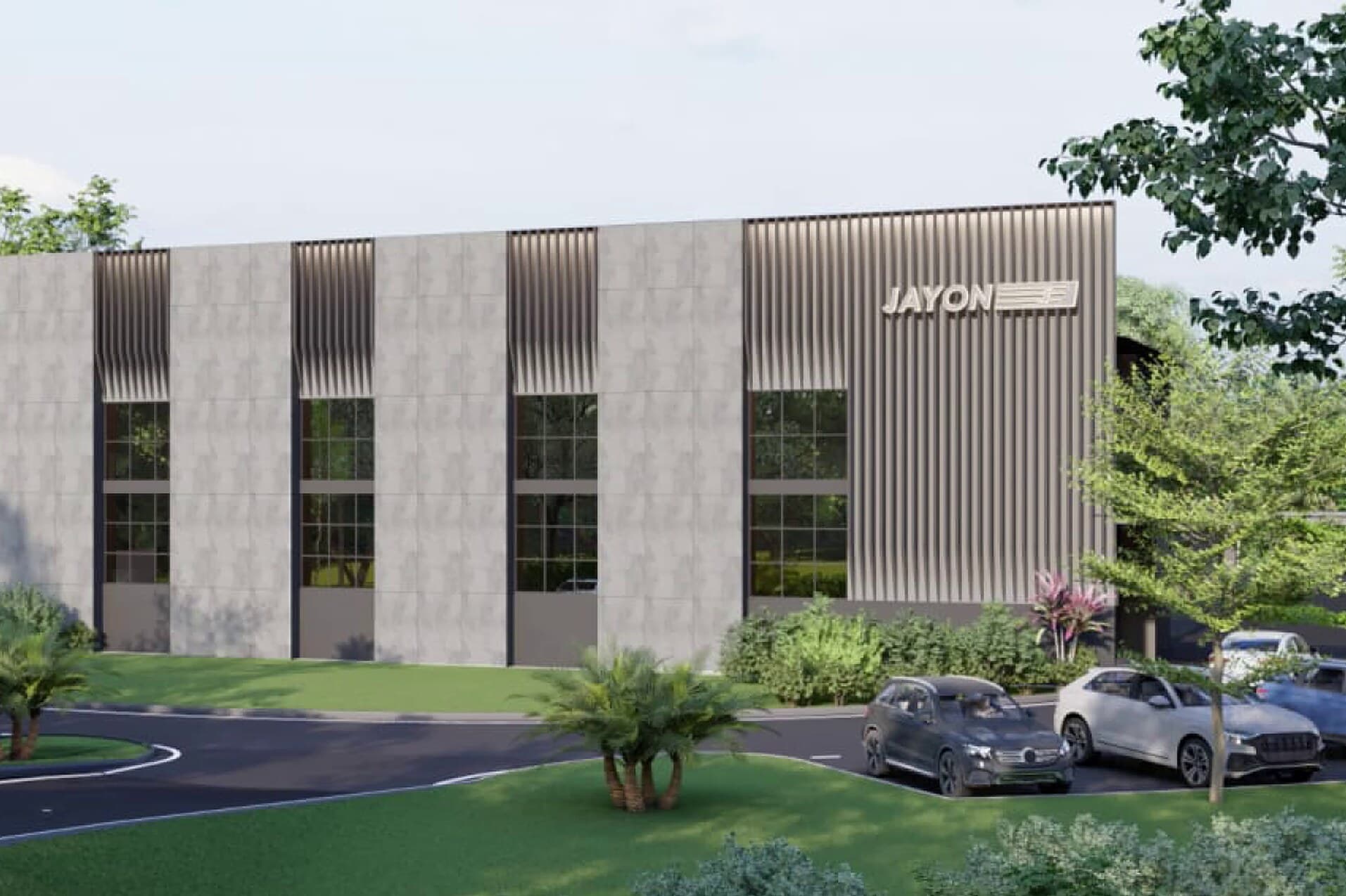 Jayon Factory — the design render, before a block was laid